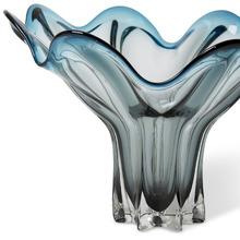 30cm Blue Renee Glass Vase
